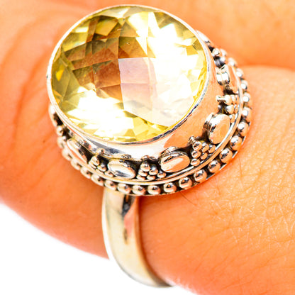 Lemon Quartz Rings handcrafted by Ana Silver Co - RING114880