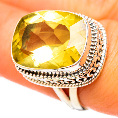 Lemon Quartz Rings handcrafted by Ana Silver Co - RING114881