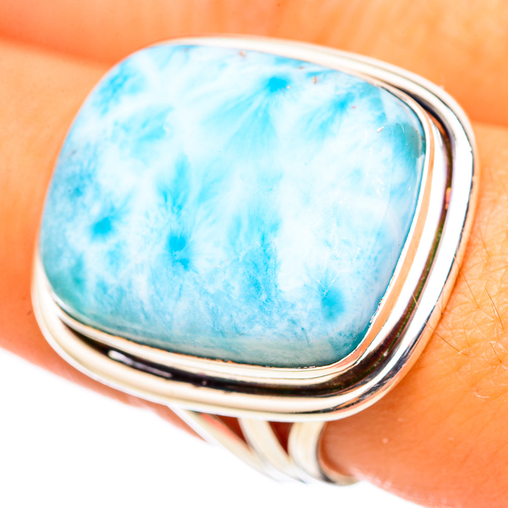 Larimar Rings handcrafted by Ana Silver Co - RING114883