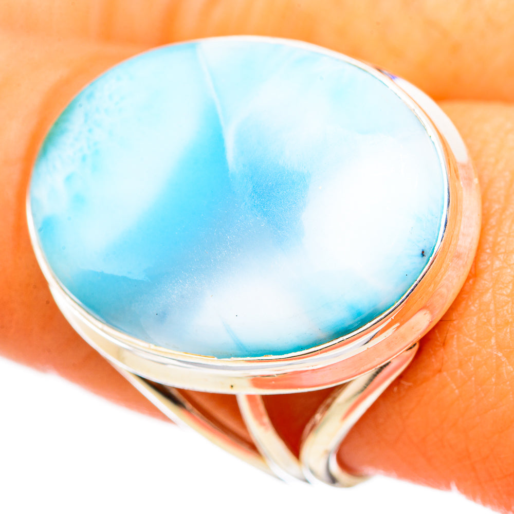 Larimar Rings handcrafted by Ana Silver Co - RING114886