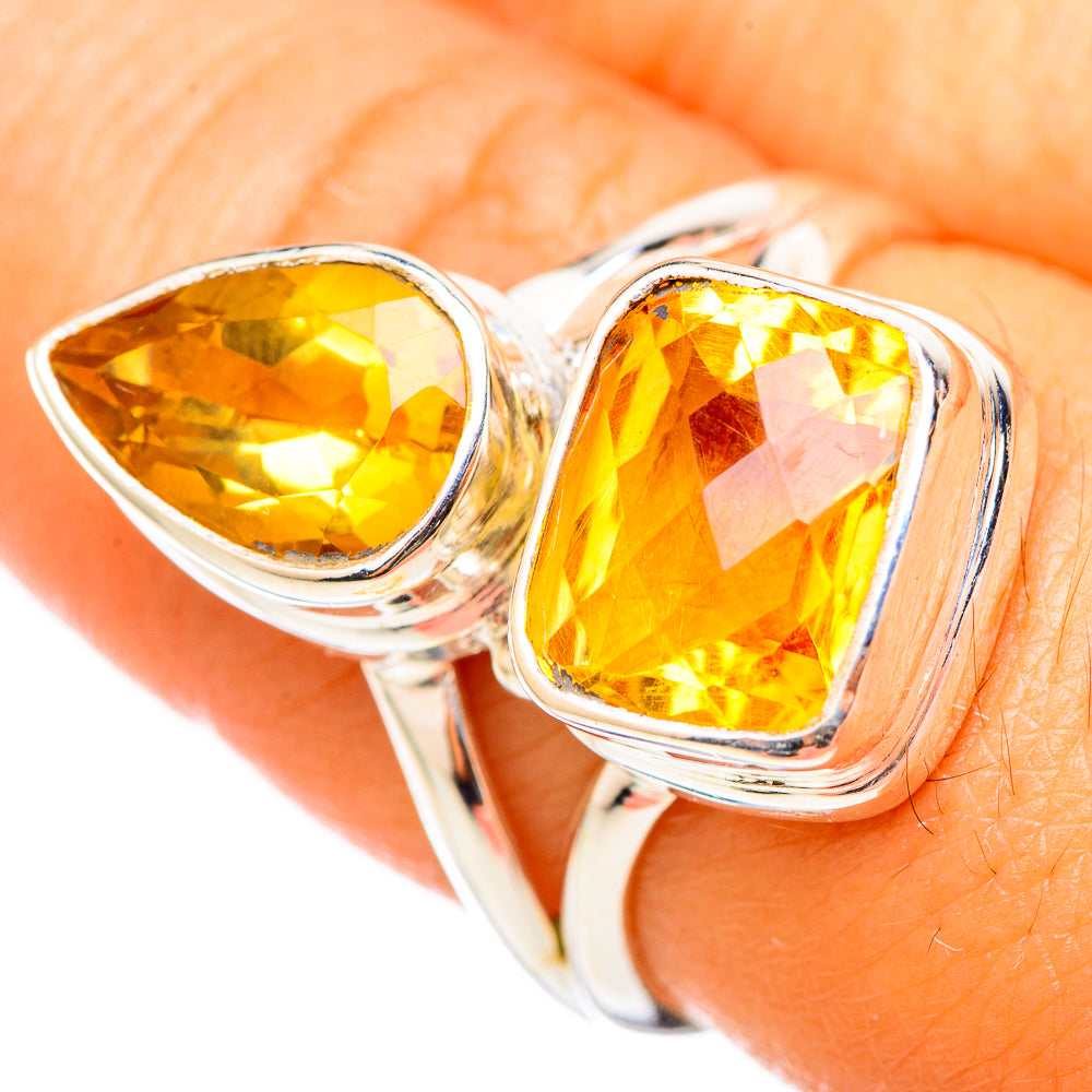 Citrine Rings handcrafted by Ana Silver Co - RING114888