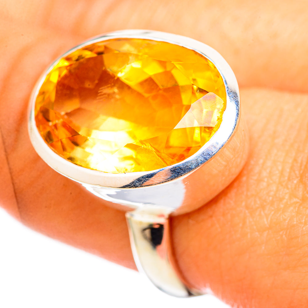 Citrine Rings handcrafted by Ana Silver Co - RING114889