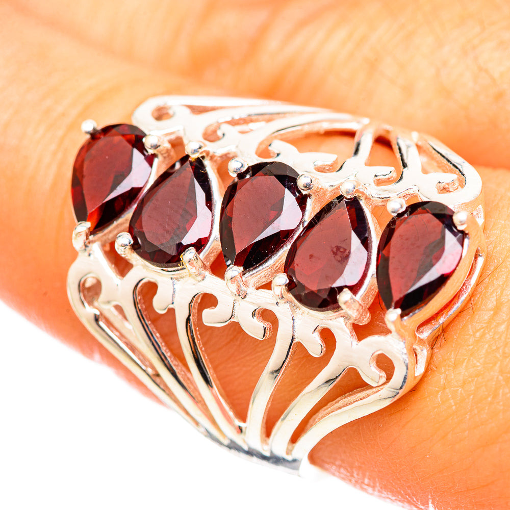 Garnet Rings handcrafted by Ana Silver Co - RING114892