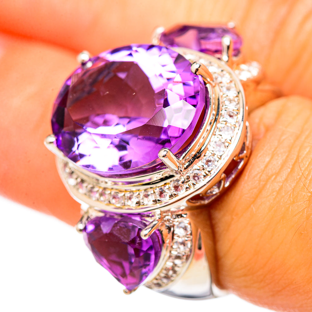 Amethyst Rings handcrafted by Ana Silver Co - RING114894
