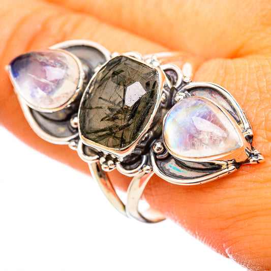 Tourmalinated Quartz Rings handcrafted by Ana Silver Co - RING114897