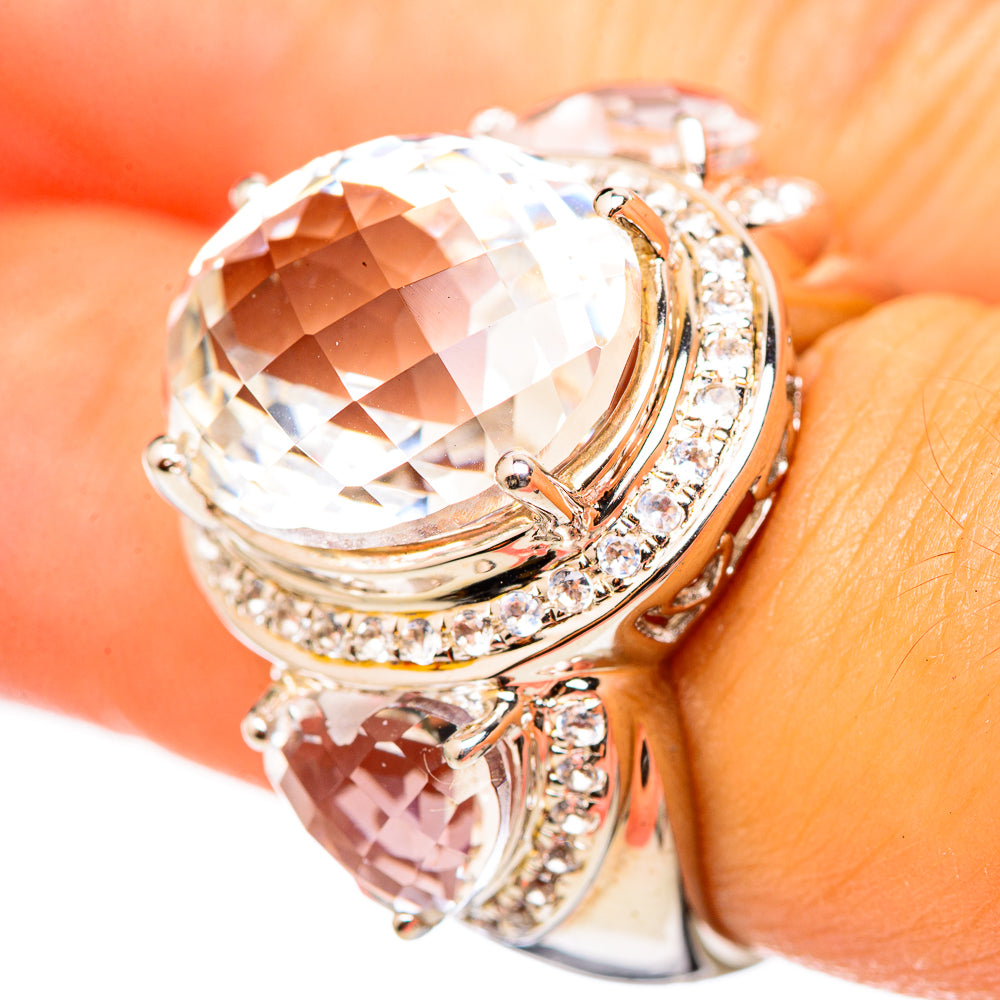 White Quartz Rings handcrafted by Ana Silver Co - RING114898