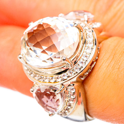 White Quartz Rings handcrafted by Ana Silver Co - RING114898