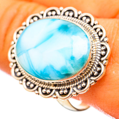 Larimar Rings handcrafted by Ana Silver Co - RING114907