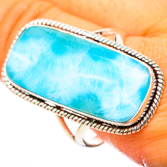 Larimar Rings handcrafted by Ana Silver Co - RING114908