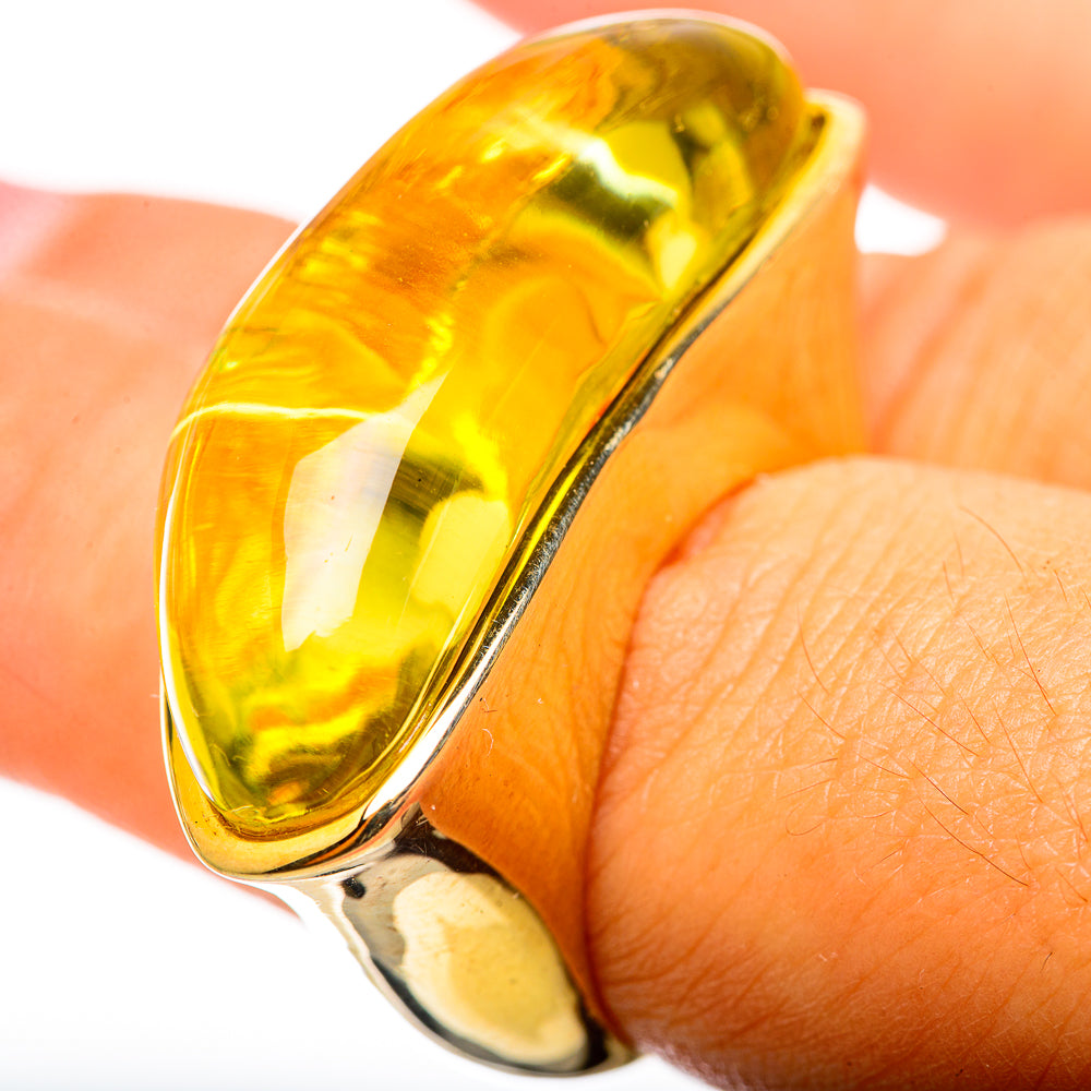 Lemon Quartz Rings handcrafted by Ana Silver Co - RING114912