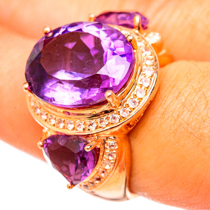 Amethyst Rings handcrafted by Ana Silver Co - RING114913