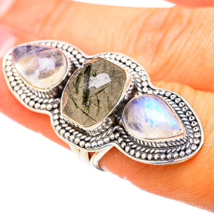 Tourmalinated Quartz Rings handcrafted by Ana Silver Co - RING114917