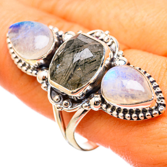 Tourmalinated Quartz Rings handcrafted by Ana Silver Co - RING114931