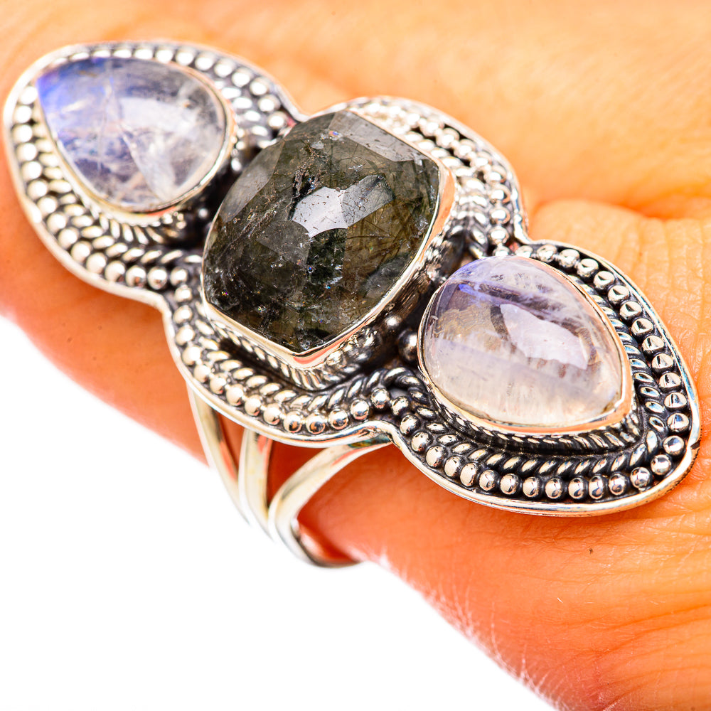 Tourmalinated Quartz Rings handcrafted by Ana Silver Co - RING114932