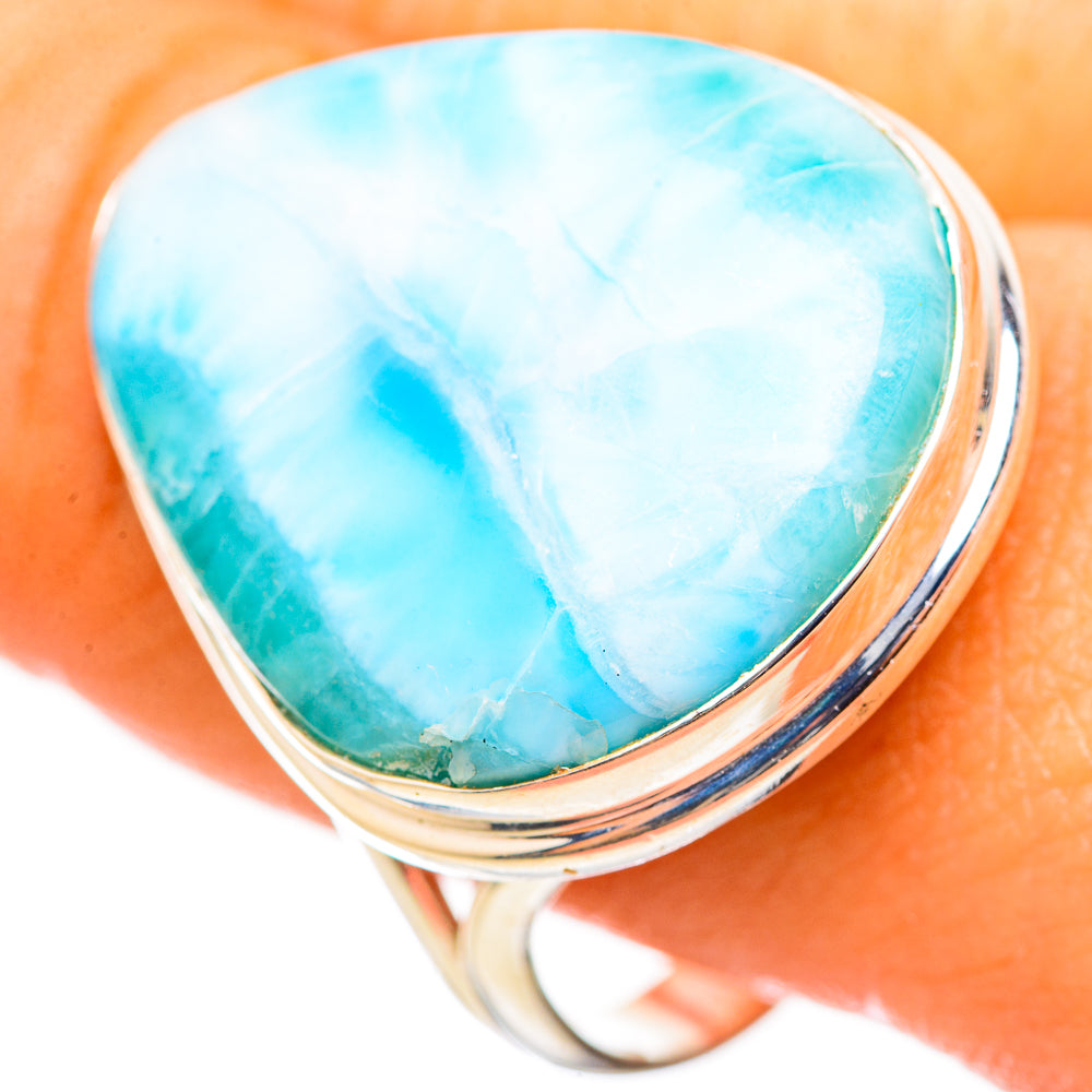 Larimar Rings handcrafted by Ana Silver Co - RING114937