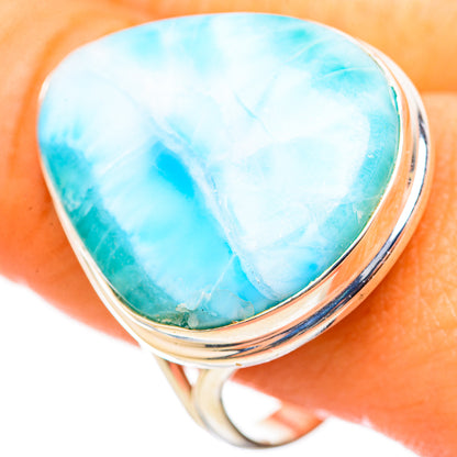 Larimar Rings handcrafted by Ana Silver Co - RING114937