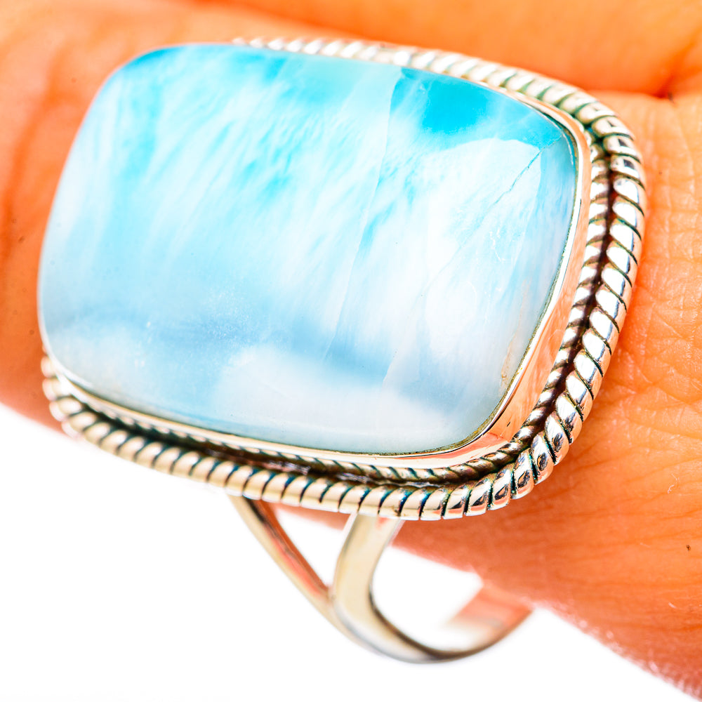 Larimar Rings handcrafted by Ana Silver Co - RING114942