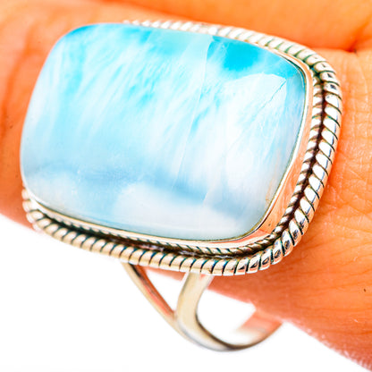 Larimar Rings handcrafted by Ana Silver Co - RING114942