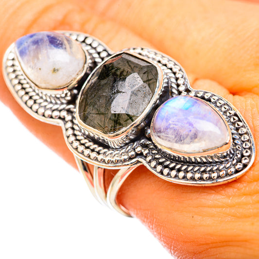 Tourmalinated Quartz Rings handcrafted by Ana Silver Co - RING114948