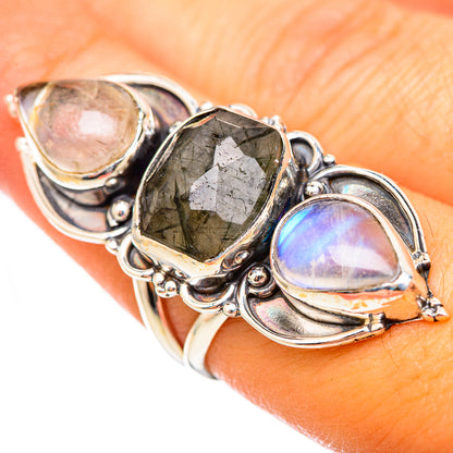 Tourmalinated Quartz Rings handcrafted by Ana Silver Co - RING114949