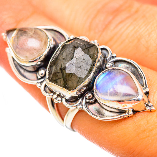Tourmalinated Quartz Rings handcrafted by Ana Silver Co - RING114949