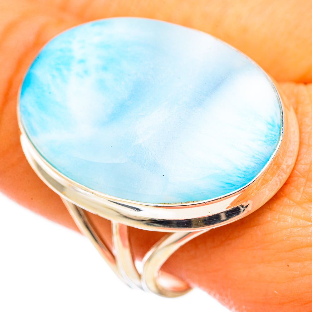 Larimar Rings handcrafted by Ana Silver Co - RING114952