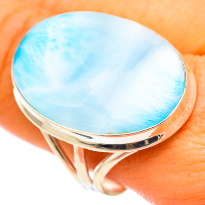 Larimar Rings handcrafted by Ana Silver Co - RING114952