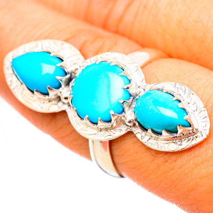 Sleeping Beauty Turquoise Rings handcrafted by Ana Silver Co - RING114955