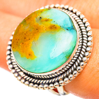 Peruvian Opal Rings handcrafted by Ana Silver Co - RING114974