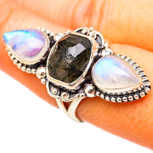 Tourmalinated Quartz Rings handcrafted by Ana Silver Co - RING114980
