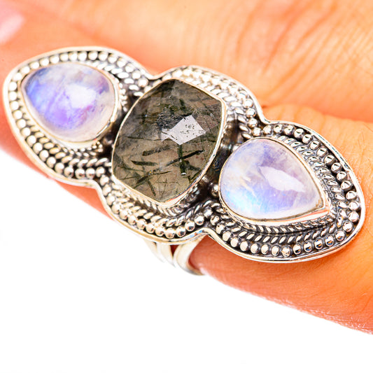 Tourmalinated Quartz Rings handcrafted by Ana Silver Co - RING114981
