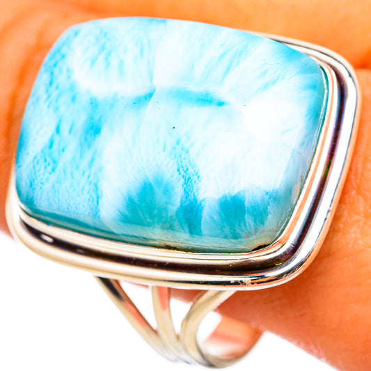 Larimar Rings handcrafted by Ana Silver Co - RING114989