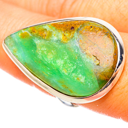 Peruvian Opal Rings handcrafted by Ana Silver Co - RING114991