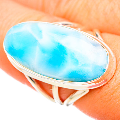 Larimar Rings handcrafted by Ana Silver Co - RING114995
