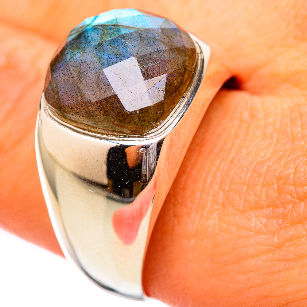 Labradorite Rings handcrafted by Ana Silver Co - RING114997