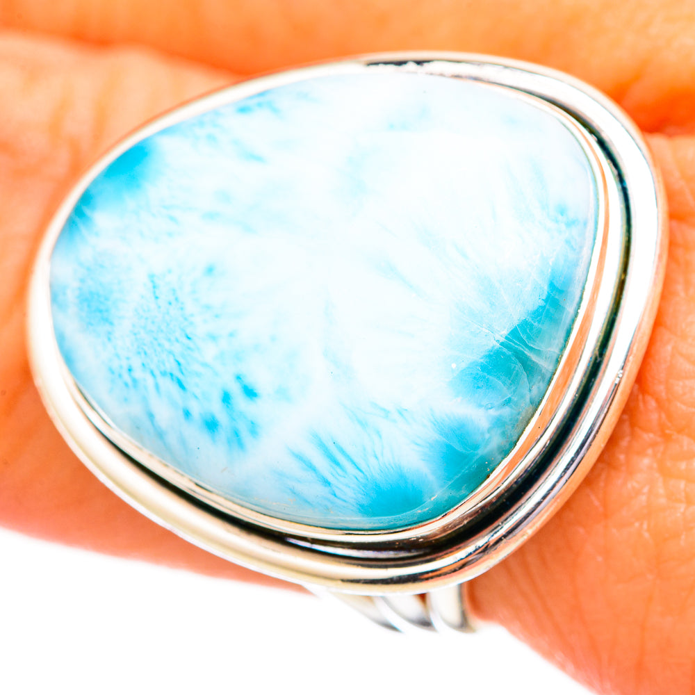 Larimar Rings handcrafted by Ana Silver Co - RING114998