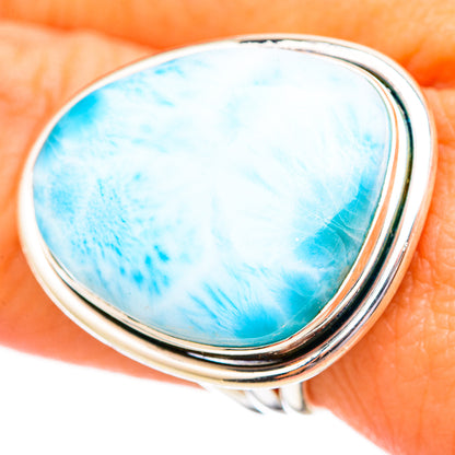Larimar Rings handcrafted by Ana Silver Co - RING114998