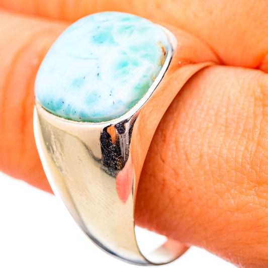 Larimar Rings handcrafted by Ana Silver Co - RING115000