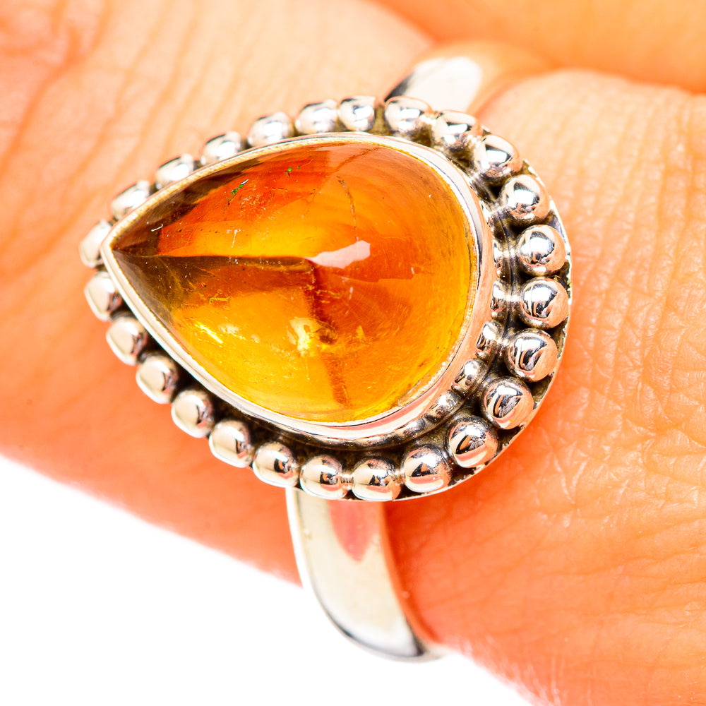Citrine Rings handcrafted by Ana Silver Co - RING115005