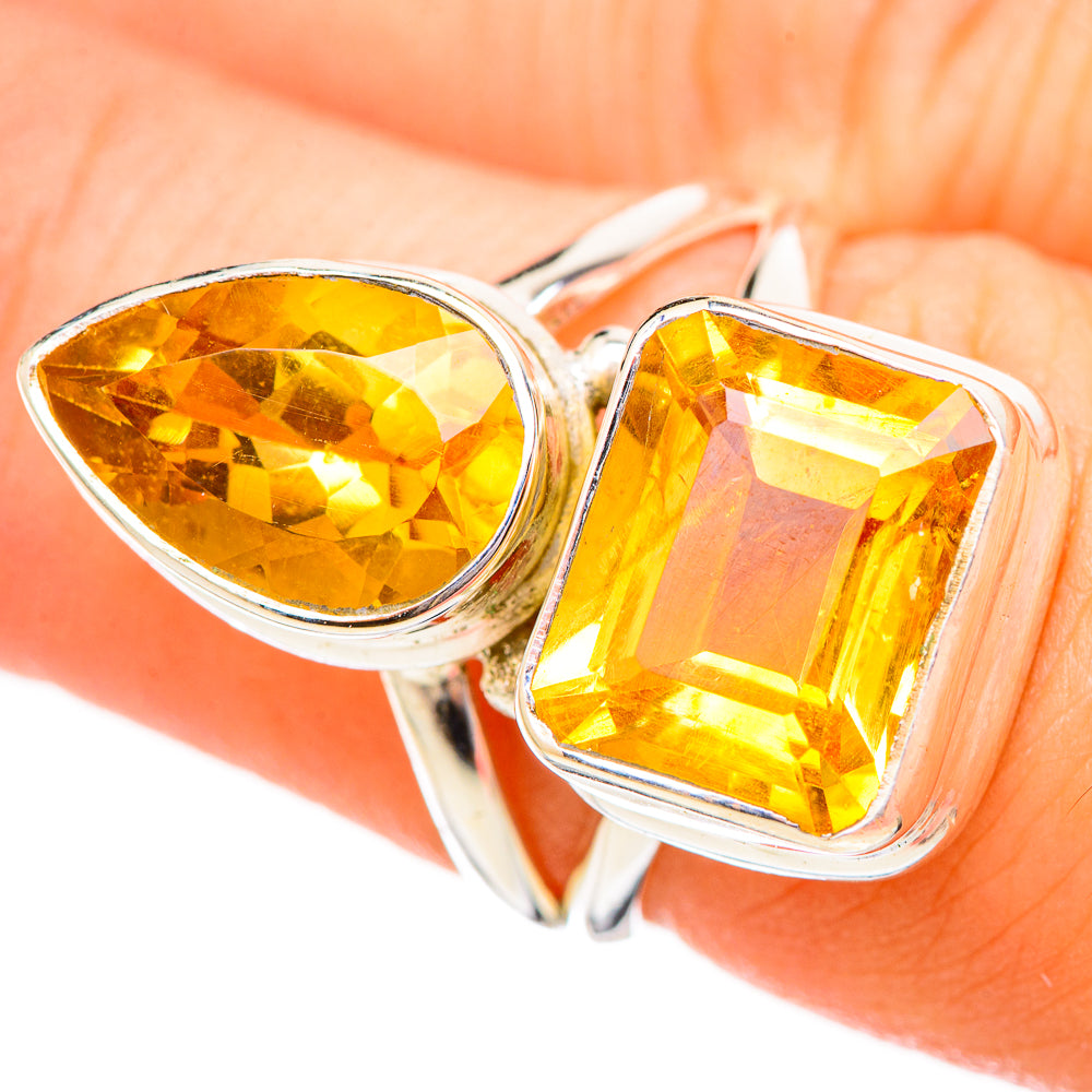 Citrine Rings handcrafted by Ana Silver Co - RING115006