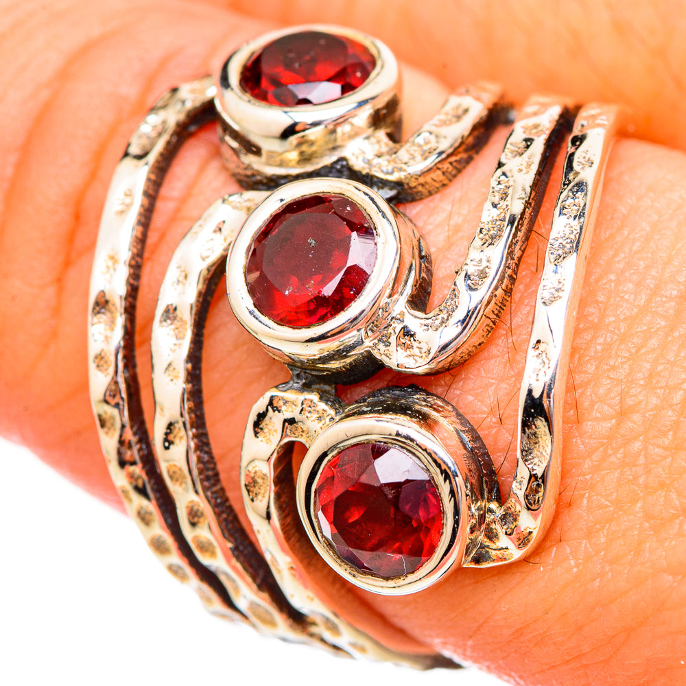 Garnet Rings handcrafted by Ana Silver Co - RING115010