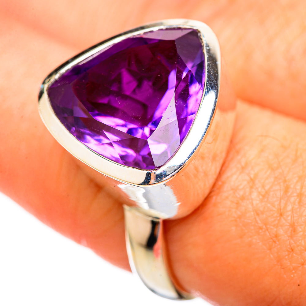 Amethyst Rings handcrafted by Ana Silver Co - RING115013