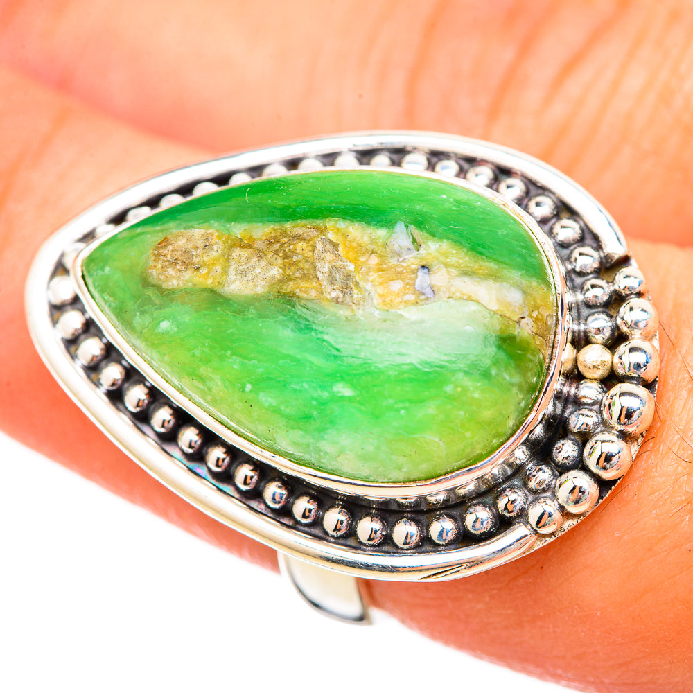 Peruvian Opal Rings handcrafted by Ana Silver Co - RING115027