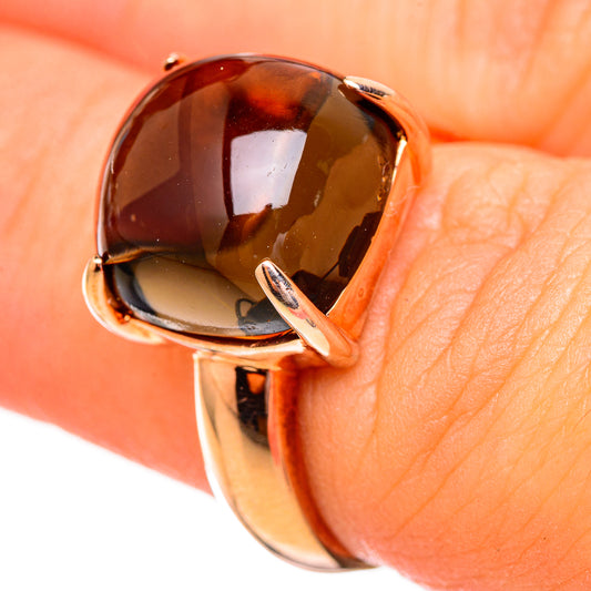 Smoky Quartz Rings handcrafted by Ana Silver Co - RING115029