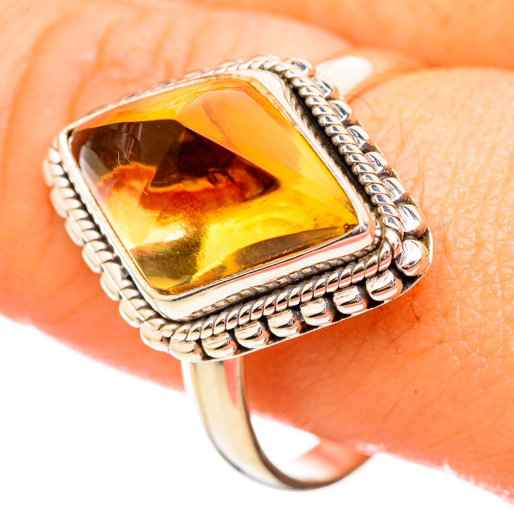 Citrine Rings handcrafted by Ana Silver Co - RING115031