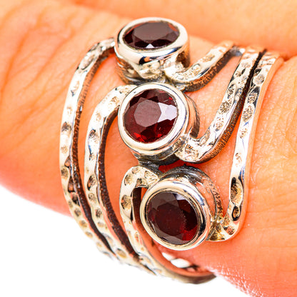 Garnet Rings handcrafted by Ana Silver Co - RING115035