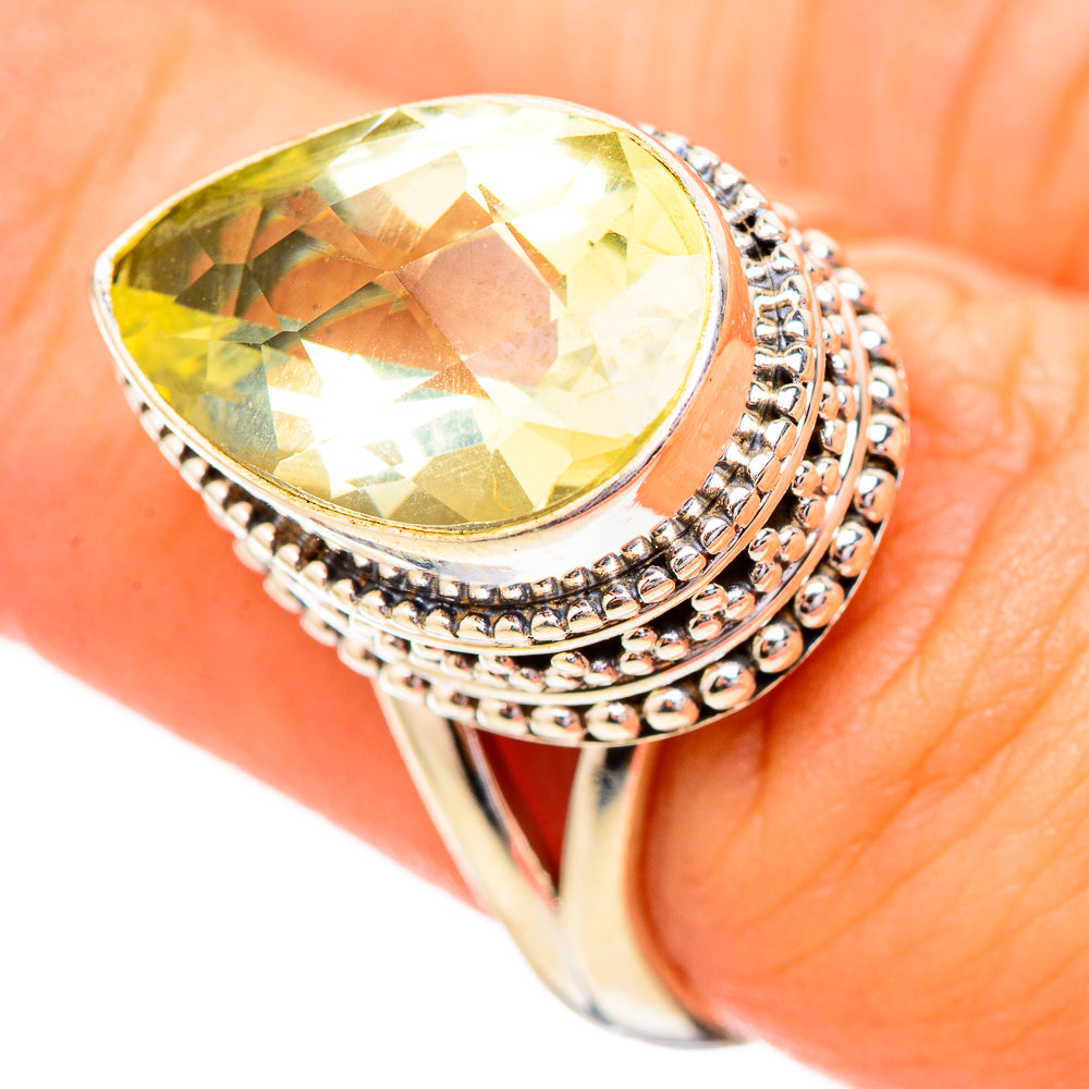 Citrine Rings handcrafted by Ana Silver Co - RING115045
