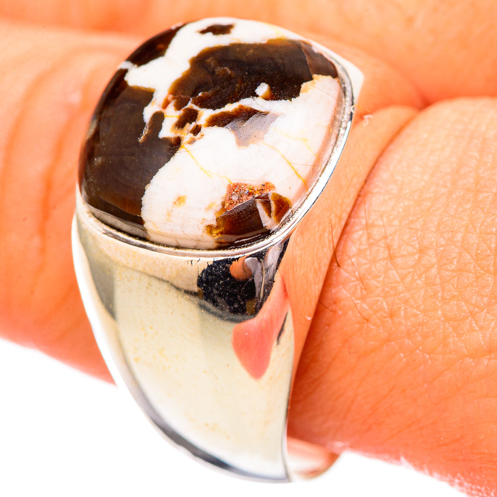 Peanut Wood Jasper Rings handcrafted by Ana Silver Co - RING115056