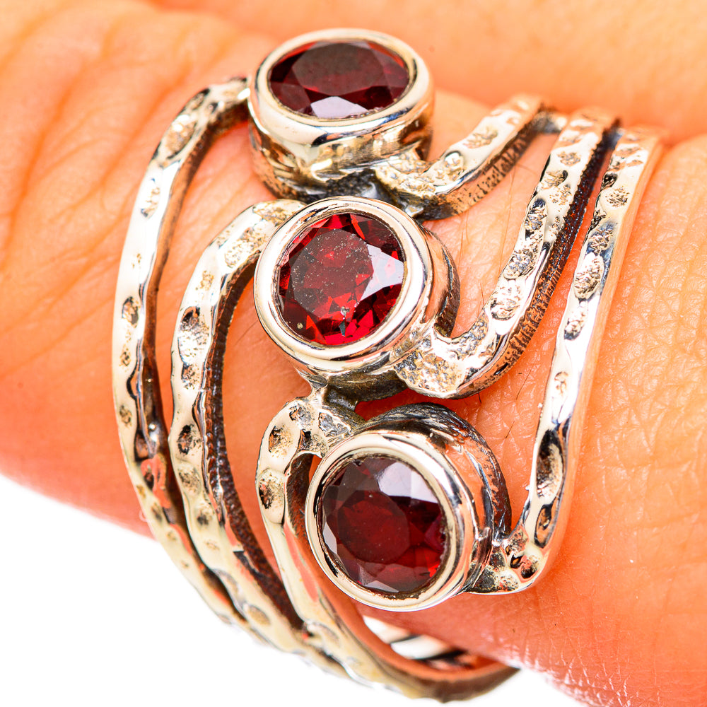 Garnet Rings handcrafted by Ana Silver Co - RING115061