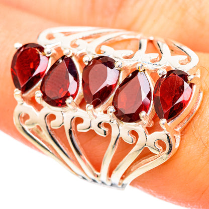 Garnet Rings handcrafted by Ana Silver Co - RING115062